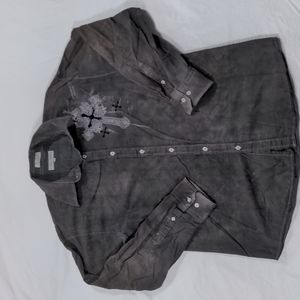 Eighty Eight Men's Casual Button Down Graphic Shirt XL